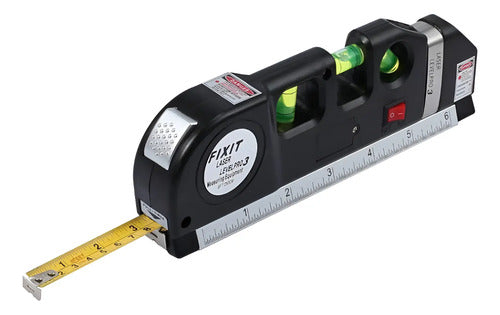 Nivel Laser Con Cinta Metrica Tres Burbujas Alineador