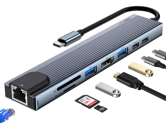 Hub USB-C 8 en 1