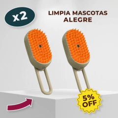Limpia Mascotas Alegre: Cepillo a Vapor Sin Enredos